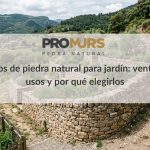 Muros de piedra natural para jardín
